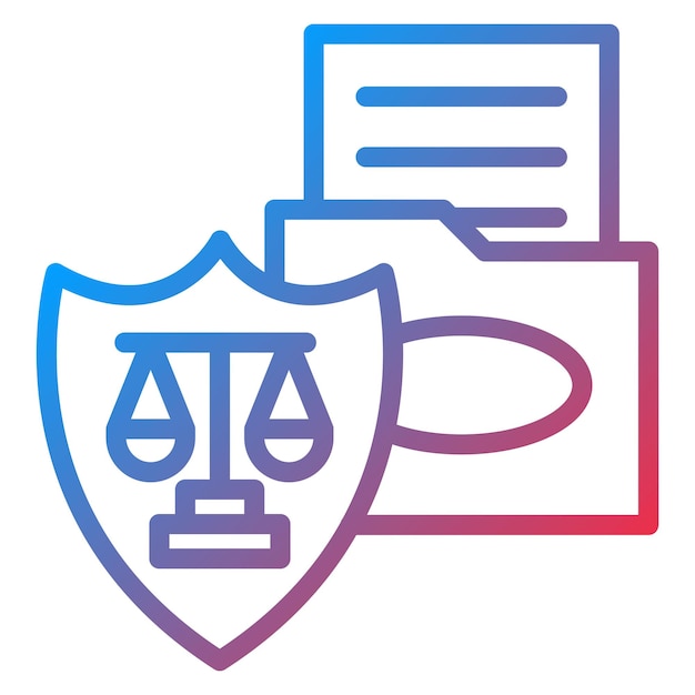 Imagen vectorial del icono de la Ley de Protección de Datos Puede utilizarse para la privacidad
