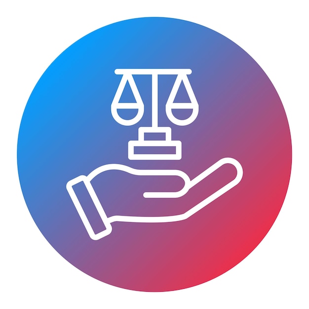 Imagen vectorial del icono de la ley Se puede usar para protestar y desobediencia civil