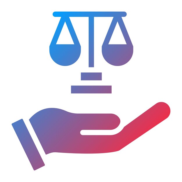 Imagen vectorial del icono de la ley Se puede usar para protestar y desobediencia civil