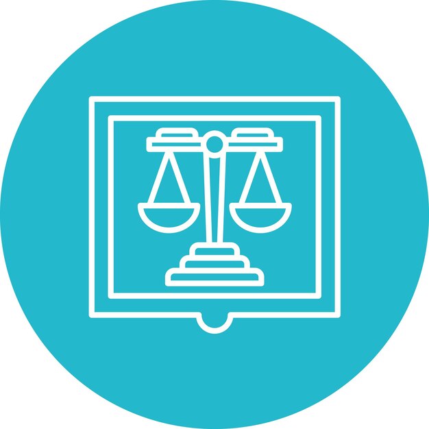 Imagen vectorial del icono de la ley Se puede utilizar para la legislación de la ley