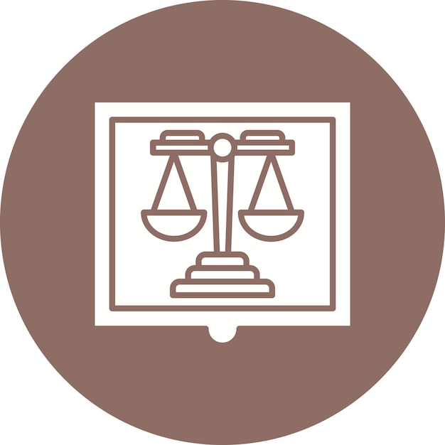 Imagen vectorial del icono de la ley Se puede utilizar para la legislación de la ley