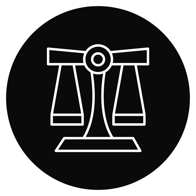Imagen vectorial del icono de la ley Se puede utilizar para negocios y finanzas
