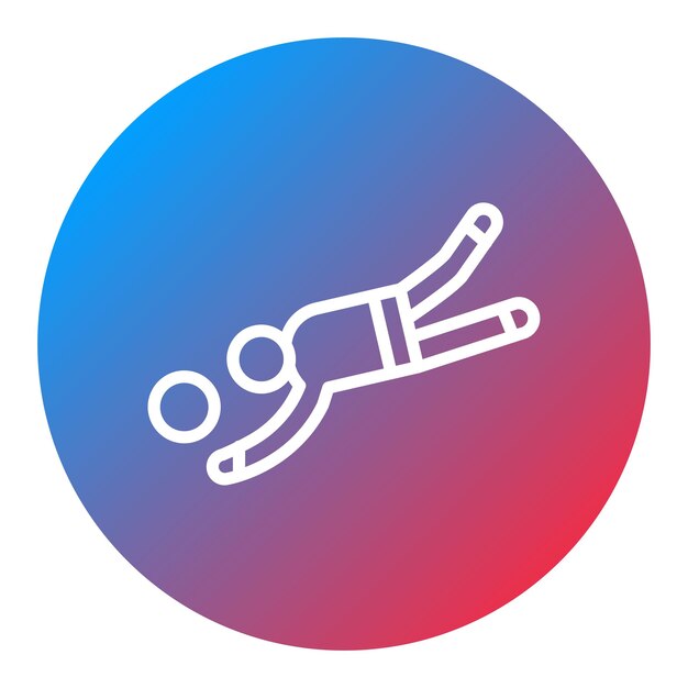 Imagen vectorial de icono de Libero Se puede usar para voleibol