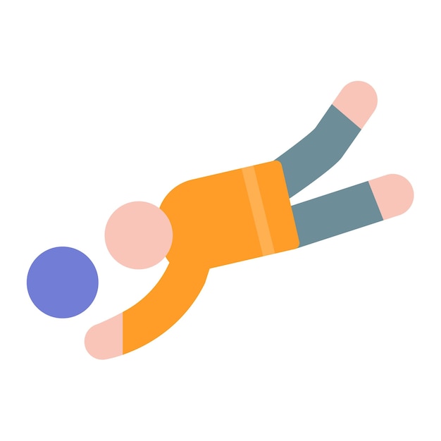 Imagen vectorial de icono de Libero Se puede usar para voleibol