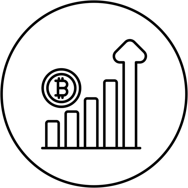 Imagen vectorial del icono de Libertad Económica Se puede utilizar para la criptomoneda