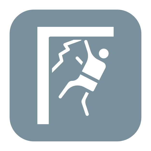 Imagen vectorial de icono libre Puede usarse para la escalada en roca