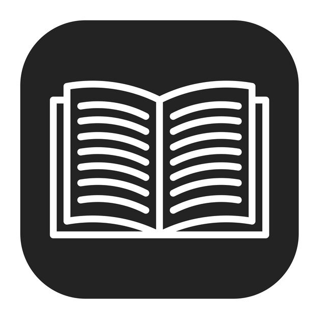 Imagen vectorial del icono de libro abierto Se puede usar para el Día de la Libertad de Prensa
