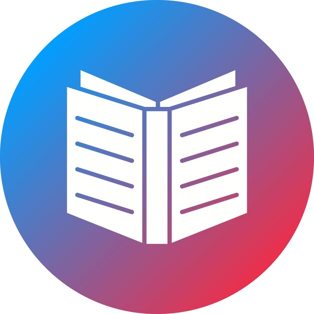 Imagen vectorial de icono de libro abierto Se puede usar para Spring