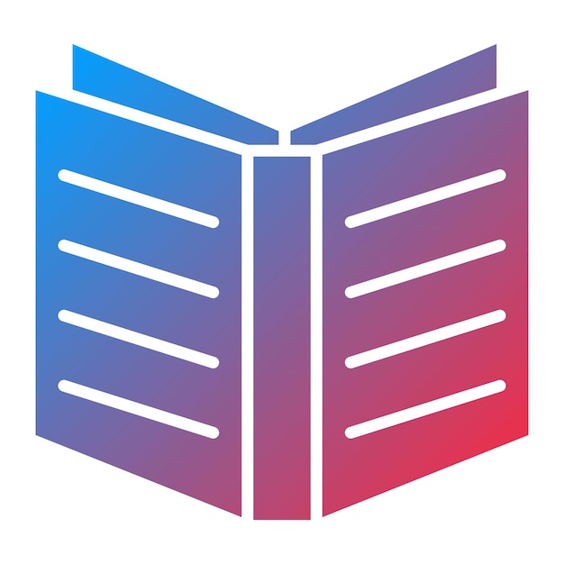 Imagen vectorial de icono de libro abierto Se puede usar para Spring