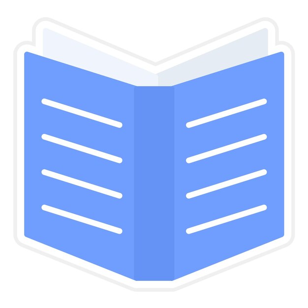 Imagen vectorial de icono de libro abierto Se puede usar para Spring