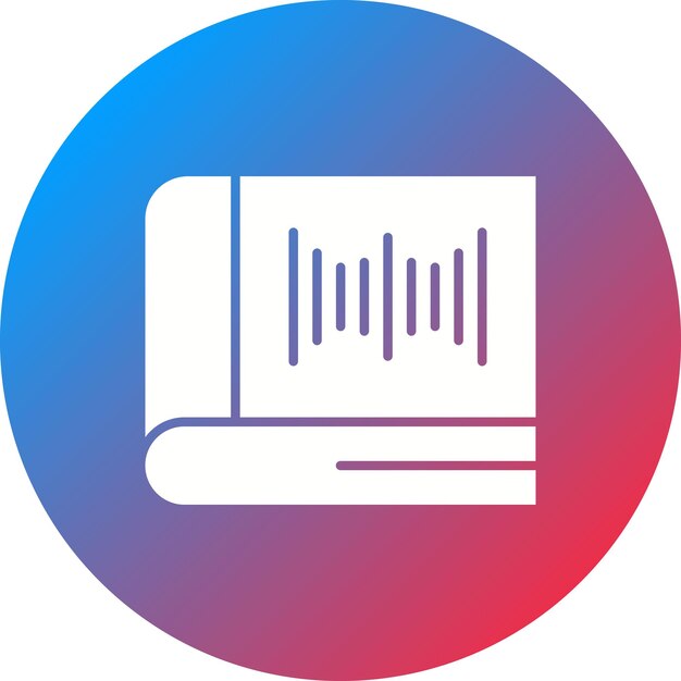 Imagen vectorial del icono del libro de audio Se puede utilizar para el aprendizaje