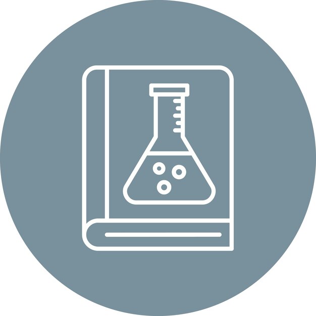 Imagen vectorial del icono del libro cerrado Se puede utilizar para la investigación y la ciencia