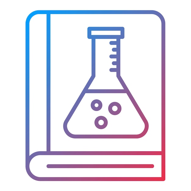 Imagen vectorial del icono del libro cerrado Se puede utilizar para la investigación y la ciencia