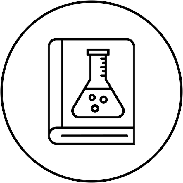Imagen vectorial del icono del libro cerrado Se puede utilizar para la investigación y la ciencia