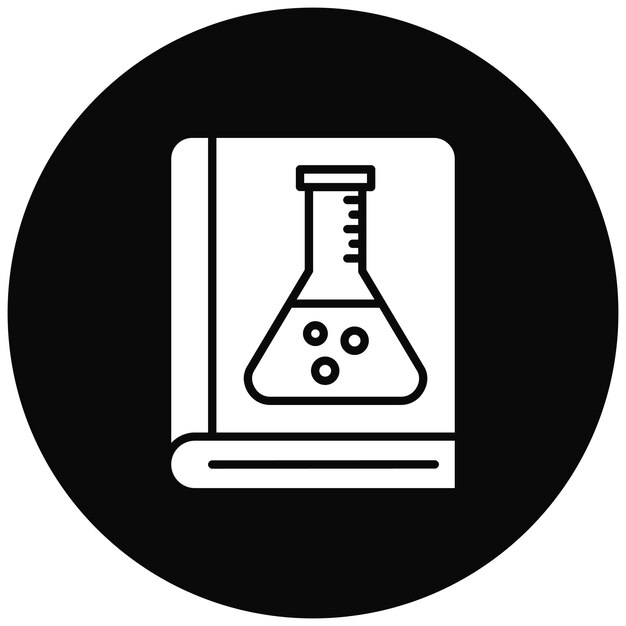 Imagen vectorial del icono del libro cerrado Se puede utilizar para la investigación y la ciencia
