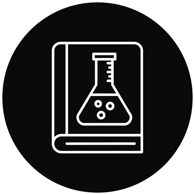 Imagen vectorial del icono del libro cerrado Se puede utilizar para la investigación y la ciencia