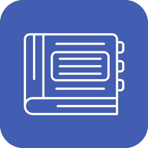 Imagen vectorial del icono del libro de citas Se puede usar para la agencia de modelos