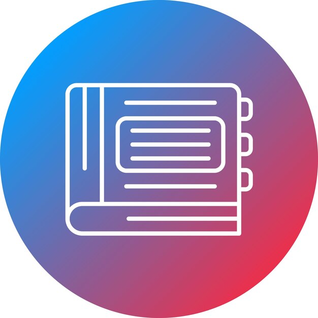 Imagen vectorial del icono del libro de citas Se puede usar para la agencia de modelos