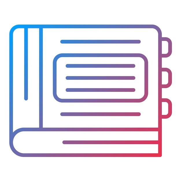 Imagen vectorial del icono del libro de citas Se puede usar para la agencia de modelos