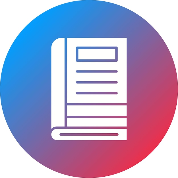 Imagen vectorial del ícono del libro del diario Se puede utilizar para la contabilidad