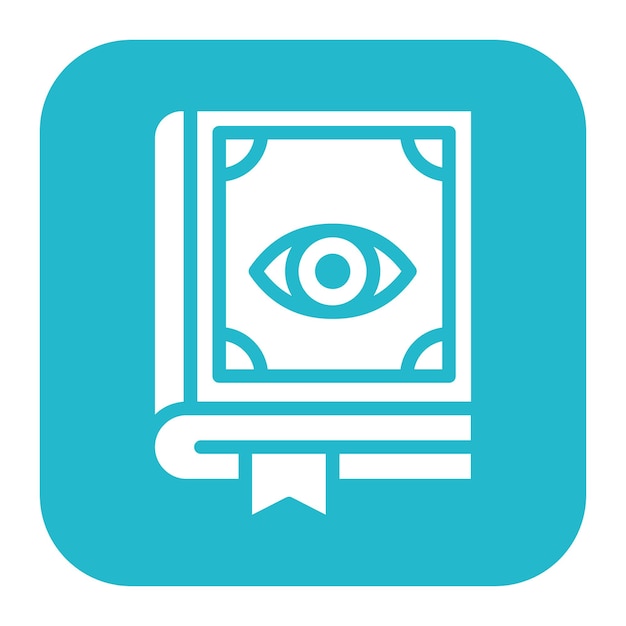 Imagen vectorial del icono del libro de hechizos Se puede usar para Fairytale