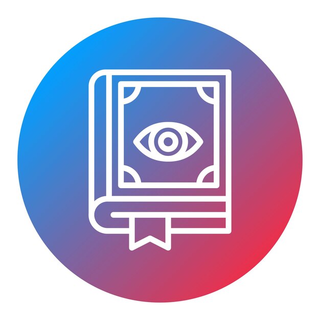 Imagen vectorial del icono del libro de hechizos Se puede usar para Fairytale