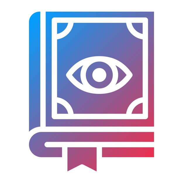 Imagen vectorial del icono del libro de hechizos Se puede usar para Fairytale
