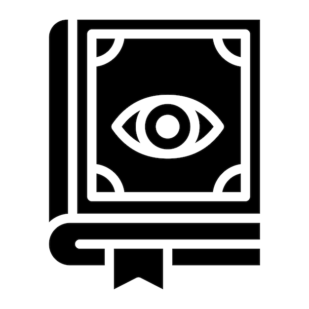 Imagen vectorial del icono del libro de hechizos Se puede usar para Fairytale