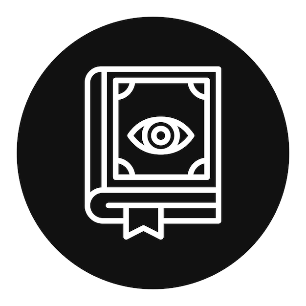 Imagen vectorial del icono del libro de hechizos Se puede usar para Fairytale