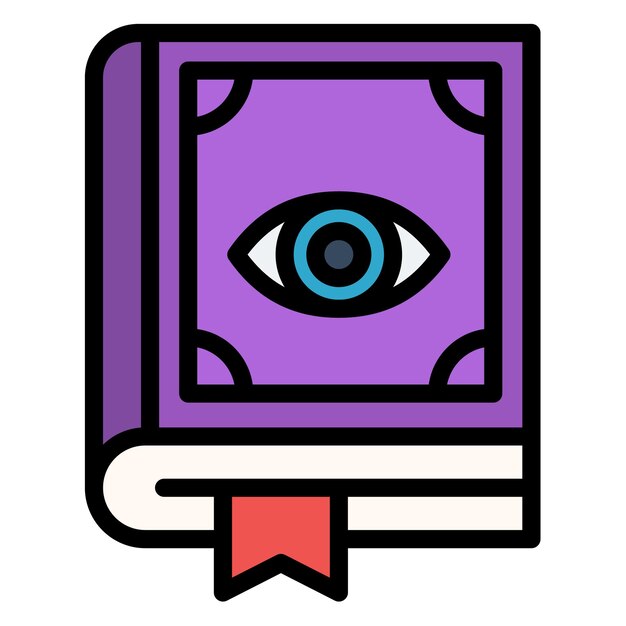 Imagen vectorial del icono del libro de hechizos Se puede usar para Fairytale