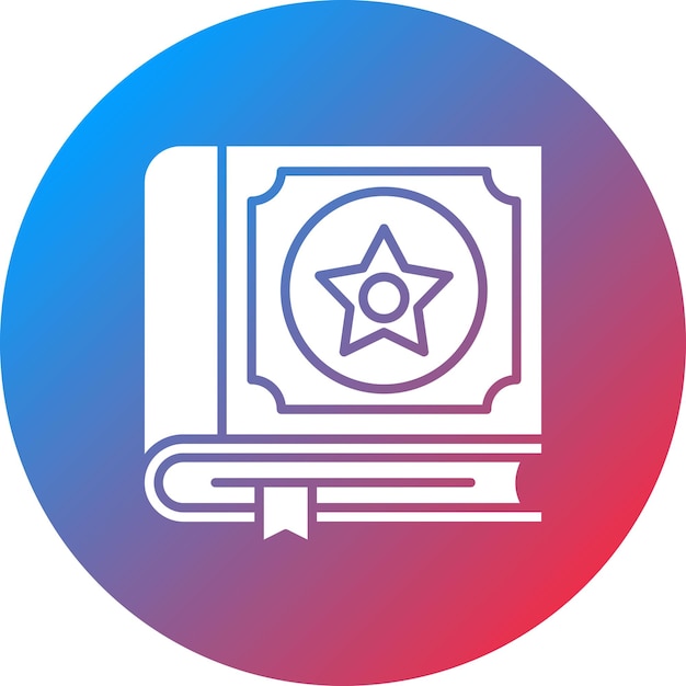 Imagen vectorial del icono del libro de hechizos Se puede usar para Medieval