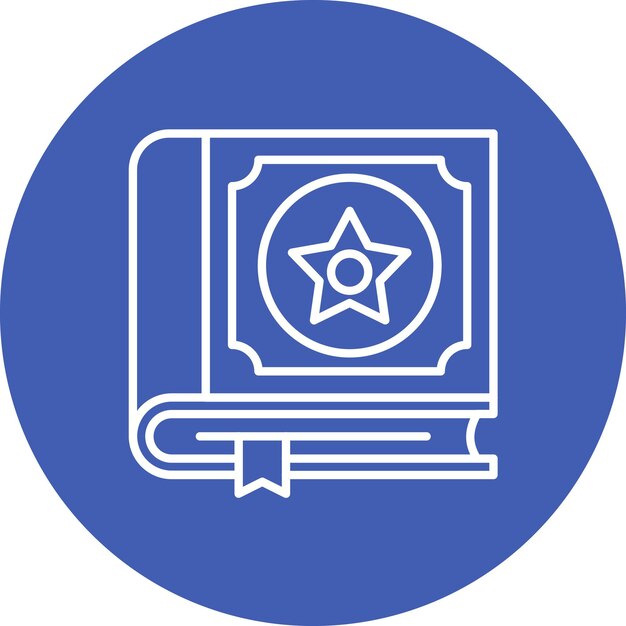 Imagen vectorial del icono del libro de hechizos Se puede usar para Medieval