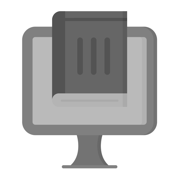 Vector imagen vectorial de icono de libro en línea se puede utilizar para la educación en línea
