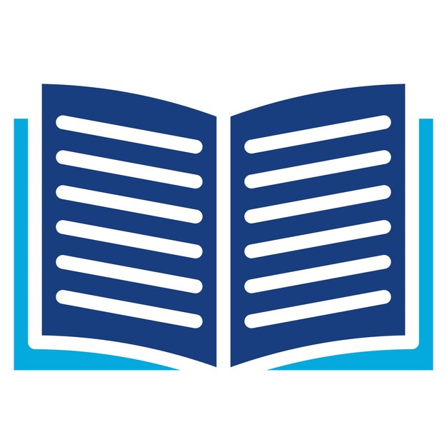 Imagen vectorial del icono del libro Se puede utilizar para el hogar de ancianos