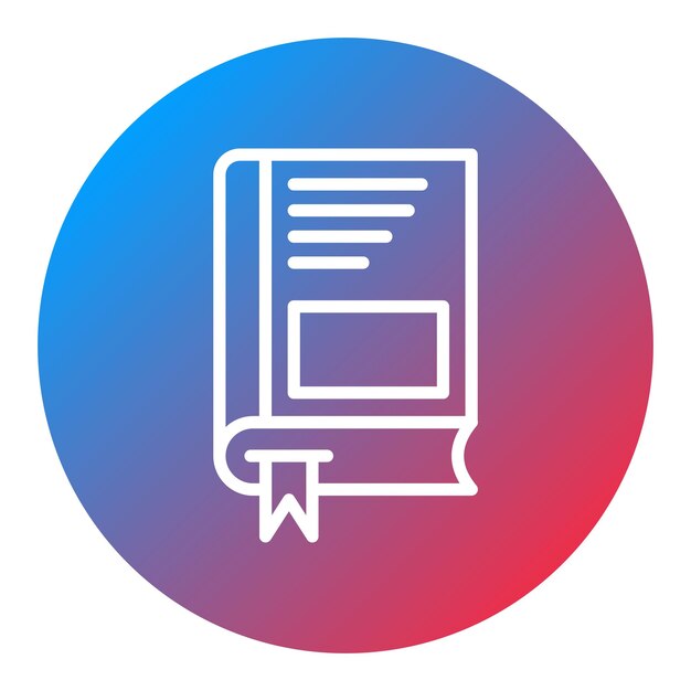 La imagen vectorial del icono del libro se puede utilizar para la literatura