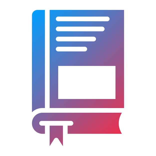 La imagen vectorial del icono del libro se puede utilizar para la literatura