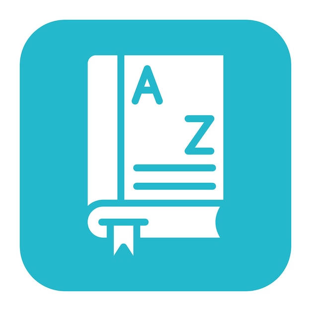 Imagen vectorial del icono del libro de texto Se puede utilizar para la literatura