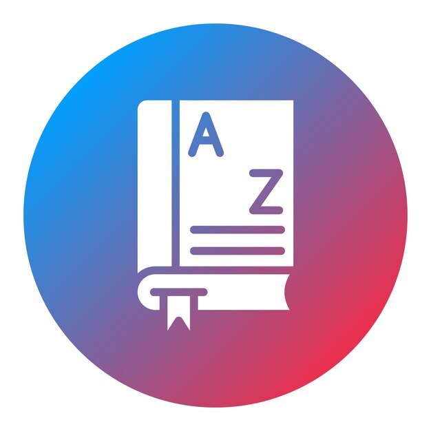 Imagen vectorial del icono del libro de texto Se puede utilizar para la literatura