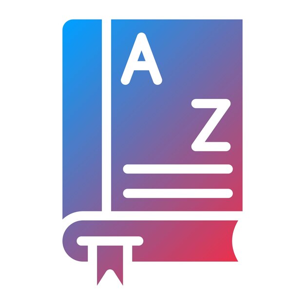 Imagen vectorial del icono del libro de texto Se puede utilizar para la literatura