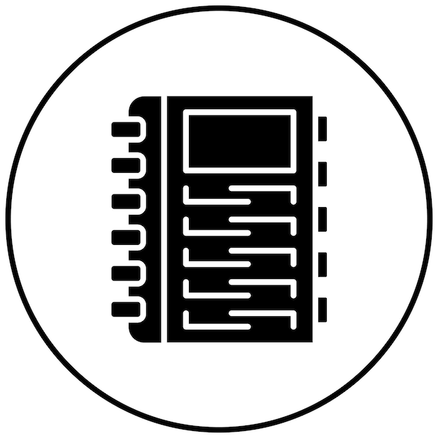Imagen vectorial del icono del libro de texto Se puede utilizar para la Universidad