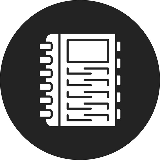 Imagen vectorial del icono del libro de texto Se puede utilizar para la Universidad