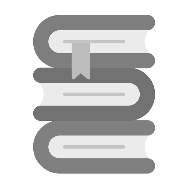 La imagen vectorial del icono de los libros se puede utilizar para el aprendizaje
