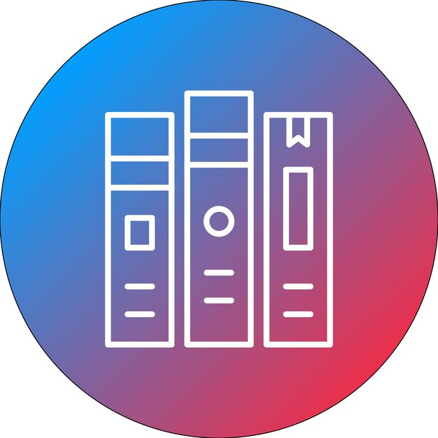 Imagen vectorial del icono de los libros Se puede utilizar para Mall