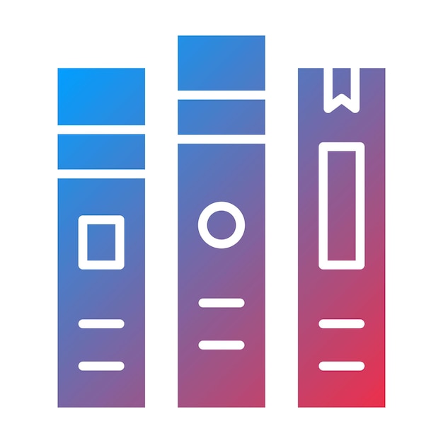Imagen vectorial del icono de los libros Se puede utilizar para Mall