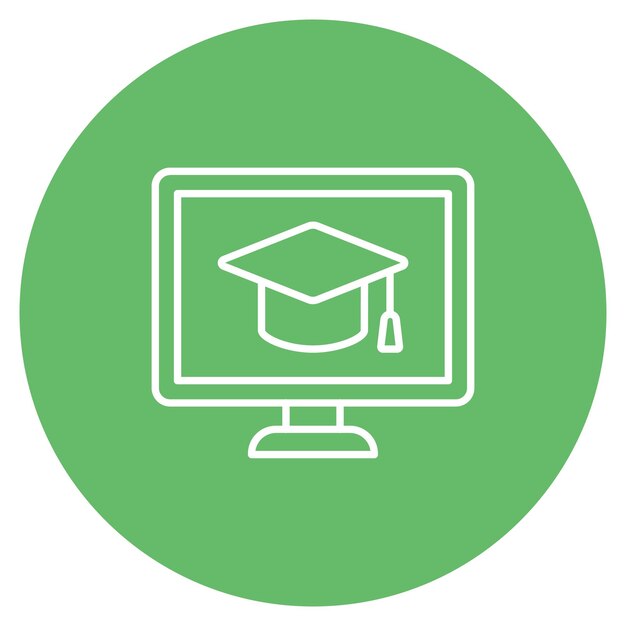 Imagen vectorial del icono de la licenciatura en Ciencias de la Computación Se puede utilizar para Ciencias de la computación