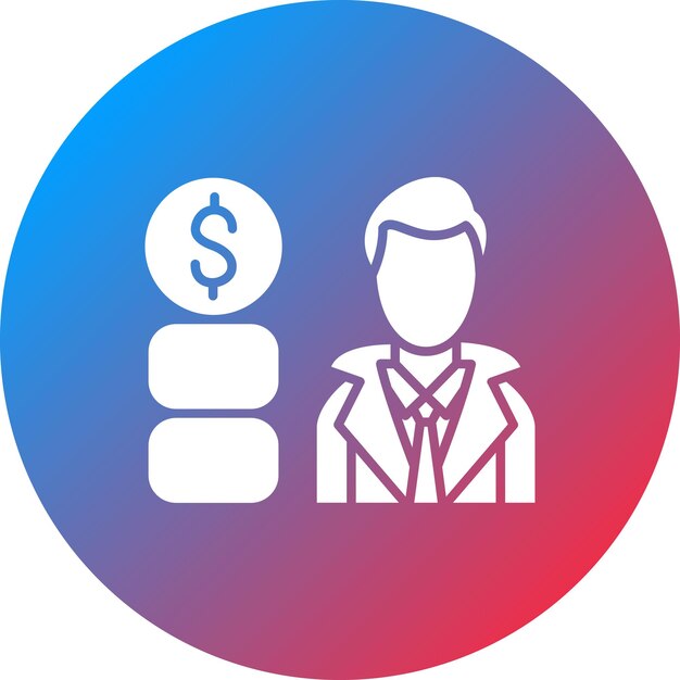 Imagen vectorial del icono del líder empresarial Se puede utilizar para negocios y finanzas