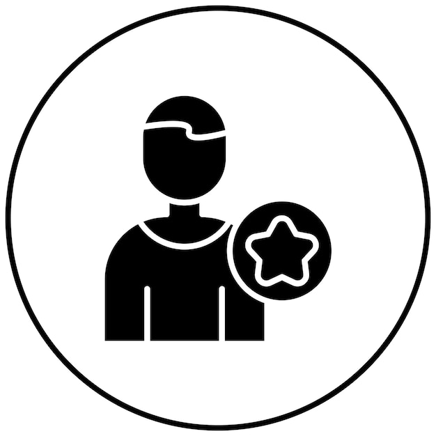 Imagen vectorial del icono del líder Se puede utilizar para la gente de negocios
