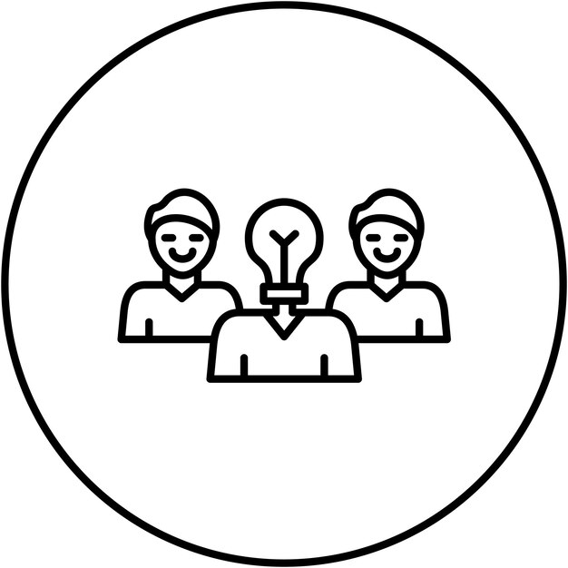 Imagen vectorial del icono del líder Se puede utilizar para las habilidades para la vida