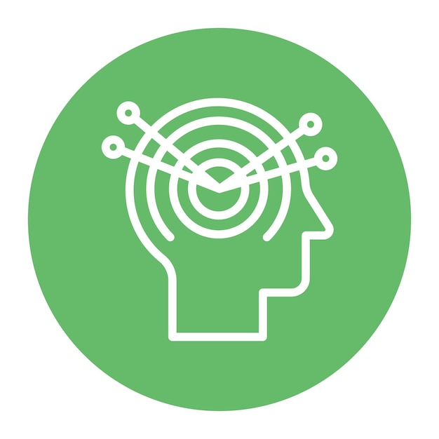Imagen vectorial de icono de liderazgo de pensamiento Se puede utilizar para la gestión de personal