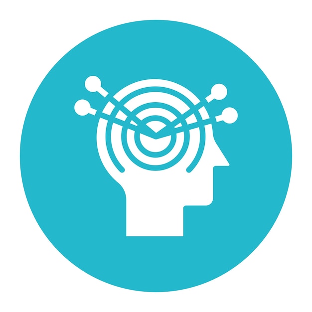 Imagen vectorial de icono de liderazgo de pensamiento Se puede utilizar para la gestión de personal